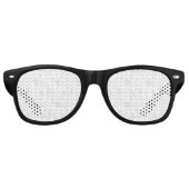 Luxe Romantische Trouwfeest Viering Ontwerp Retro Zonnebril (Voorkant)