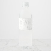 Luxe Romantische Trouwfeest Viering Ontwerp Waterfles Etiket (Voorkant)
