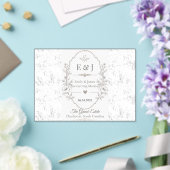Luxe Romantische Trouwfeestviering Design Acryl Uitnodigingen (Insitu (Huwelijk))