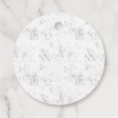 Luxe Romantische Trouwfeestviering Design Bedankjes Labels (Achterkant)