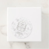Luxe Romantische Trouwfeestviering Design Bedankjes Labels (In situ)