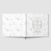 Luxe Romantische Trouwfeestviering Design Gastenboek (Volledig)