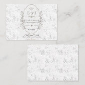 Luxe Romantische Trouwfeestviering Design Plaatskaartje (Voorkant / Achterkant)