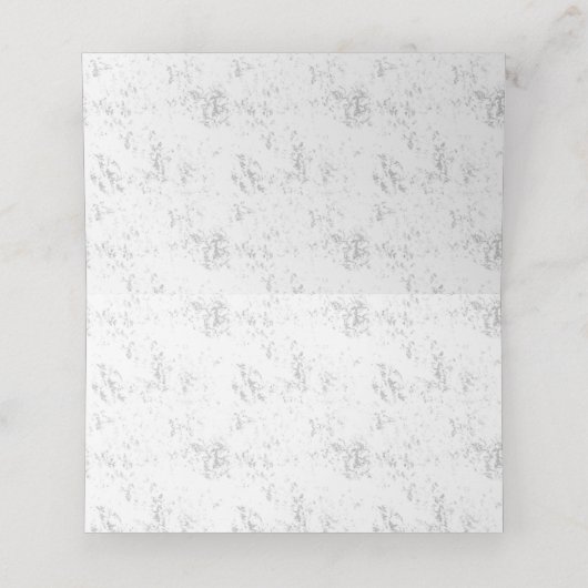 Luxe Romantische Trouwfeestviering Design Plaatskaartje (Binnenkant ongevouwen)