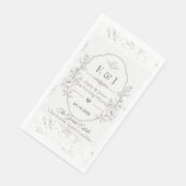 Luxe Romantische Trouwfeestviering Design Servet (Hoek)