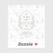 Luxe Romantische Trouwfeestviering Design Sticker (Vel)