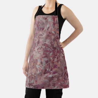 Luxe Rood Bruin Grijs Waterverf Abstracte Kunst Schort