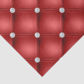 Luxe Rood Diamant Gestoffeerd Patroon Tissuepapier (Detail)