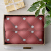 Luxe Rood Diamant Gestoffeerd Patroon Tissuepapier (Geschenk)