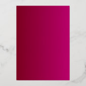 Luxe rood en goud bruiloft details Kaart (Achterkant)