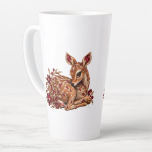 Luxe Rood Goud Herten Kunst Latte Mok