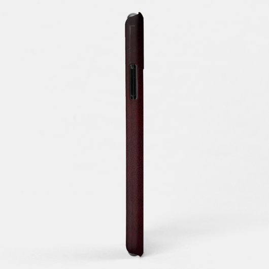 Luxe Rood Premium Textuur Design Case-Mate iPhone Case (Achterkant/rechts)