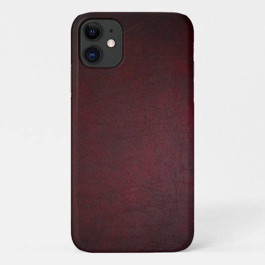 Luxe Rood Premium Textuur Design Case-Mate iPhone Case (Achterkant)
