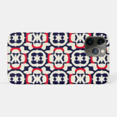 Luxe rood wit en blauw Case-Mate iPhone case (Achterkant (horizontaal))