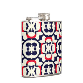 Luxe rood wit en blauw heupfles (Rechts)