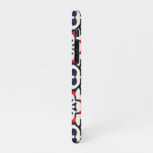 Luxe rood wit en blauw iPhone hoesje (Linkerkant)