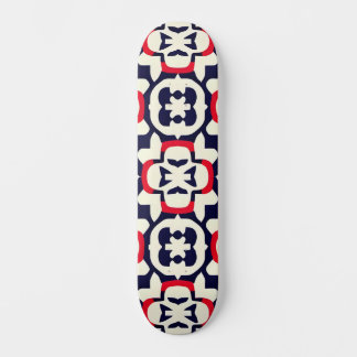 Luxe rood wit en blauw persoonlijk skateboard
