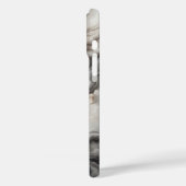 Luxe Rookzwarte Agate Telefoonhoes - Dramatisch Case-Mate iPhone Case (Achterkant / Links)
