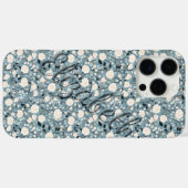 Luxe Roos Aanpasbare Naam Iphone Hoes (Achterkant (horizontaal))