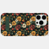 Luxe Roos Aanpasbare Naam Iphone Hoes (Achterkant (horizontaal))