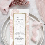 Luxe roos bloedig  botanische bruiloft menu<br><div class="desc">Vette faux verguld goud lijst omgeven door  botanische flora in pastelzwart roze en wit,  elegant en klassiek. Geweldig voor een moderne klassieke bruiloft,  een oude bruiloft in het voorjaar. De bloemkleur aanpassen zoals u wilt. Bekijk alle overeenkomende stukken in het collectie.</div>