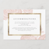 Luxe roos blush gold accommodaties informatiekaartje (Voorkant)