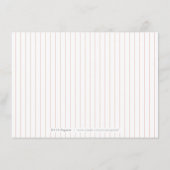 Luxe roos blush gold  botanische receptie informatiekaartje (Achterkant)