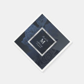 Luxe roos  botanische vrijgezellenfeest servet (Hoek)