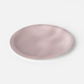 Luxe Roos Glass Textuur Papieren Bordje (Gekanteld)