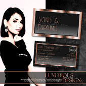 Luxe Roos Gold Black gradiënt met Logo Luxe Visitekaartje