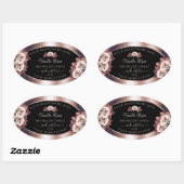 Luxe Roos Gold Black Product Labels Floral Rozen (Vel)