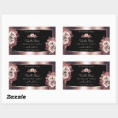 Luxe Roos Gold Black Product Labels Floral Rozen (Vel)