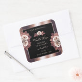 Luxe Roos Gold Black Product Labels Floral Rozen (Envelop)