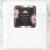 Luxe Roos Gold Black Product Labels Floral Rozen (Tas)