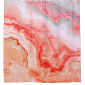 Luxe Roos Gold Blush Mineral Agate Douchegordijn (Voorkant)