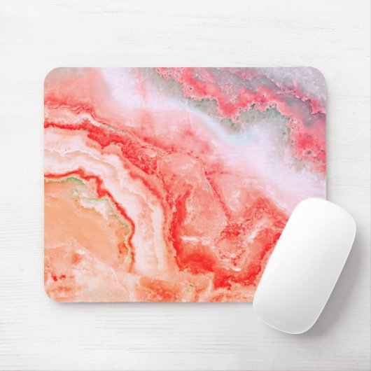 Luxe Roos Gold Blush Mineral Agate Muismat (Met muis)