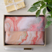 Luxe Roos Gold Blush Mineral Agate Tissuepapier (Geschenk)