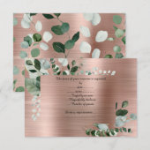 LUXE ROOS GOLD BOTANICAL RESPONSE KAART (Voorkant / Achterkant)