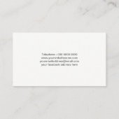 Luxe Roos Gold Business Card-template Visitekaartje (Achterkant)