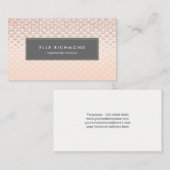 Luxe Roos Gold Business Card-template Visitekaartje (Voorkant / Achterkant)