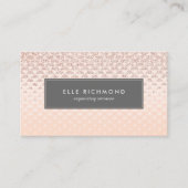 Luxe Roos Gold Business Card-template Visitekaartje (Voorkant)