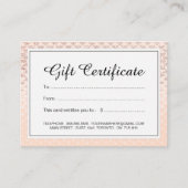 Luxe Roos Gold Cadeaubon Kortingskaartje (Voorkant)