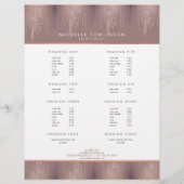 Luxe Roos Gold Confetti Rain Pattern Flyer (Voorkant)
