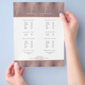 Luxe Roos Gold Confetti Rain Pattern Flyer (Hand)