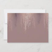Luxe Roos Gold Confetti Rain Pattern - Kaart met c (Achterkant)