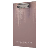 Luxe Roos Gold Confetti Rain Pattern Klembord (Links)