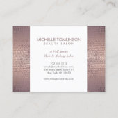 Luxe Roos Gold Confetti Rain Pattern Large Visitekaartje (Achterkant)