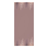 Luxe Roos Gold Confetti Rain Pattern Reclamekaart (Achterkant)