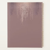 Luxe Roos Gold Confetti Regen Afspraakboek Planner (Achterkant)