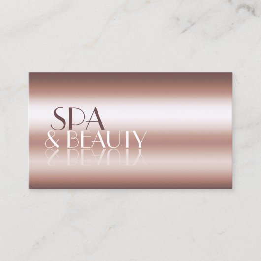 Luxe Roos Gold Cool Mirror Professional Visitekaartje (Voorkant)